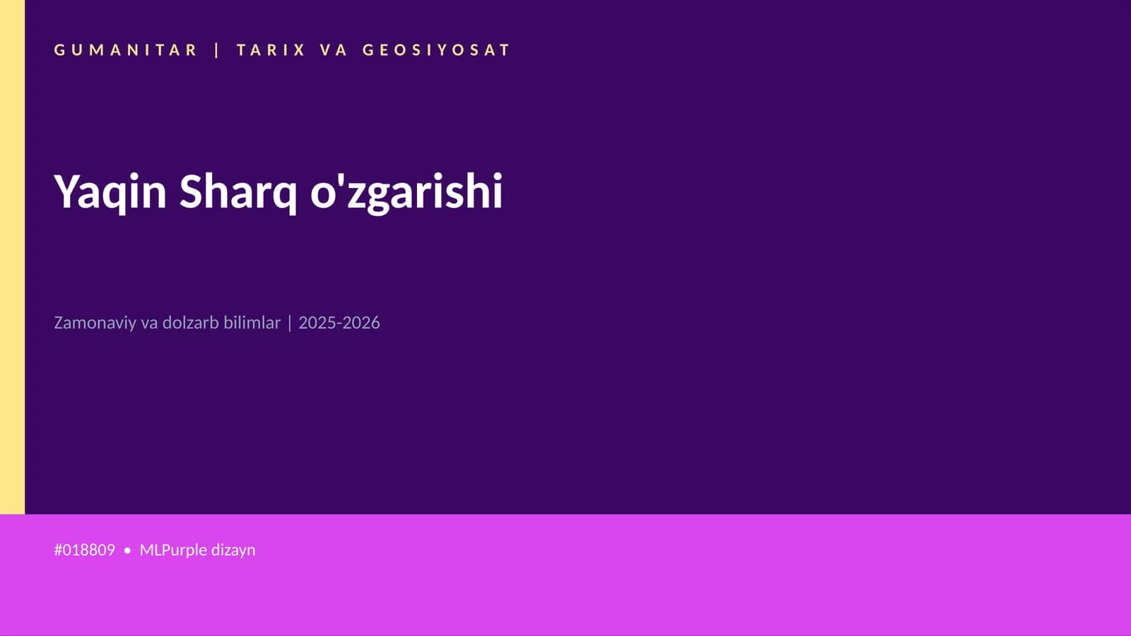 Yaqin Sharq o'zgarishi