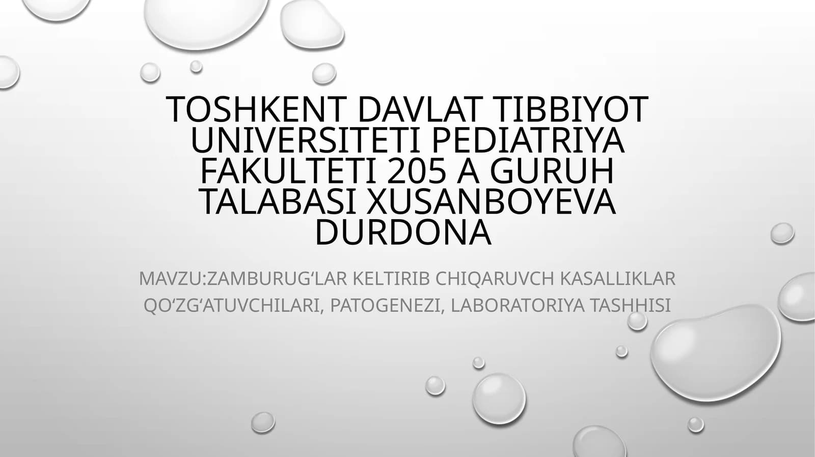 Zamburugʻlar keltirib chiqaruvch kasalliklar qoʻzgʻatuvchilari, patogenezi, laboratoriya tashhisi