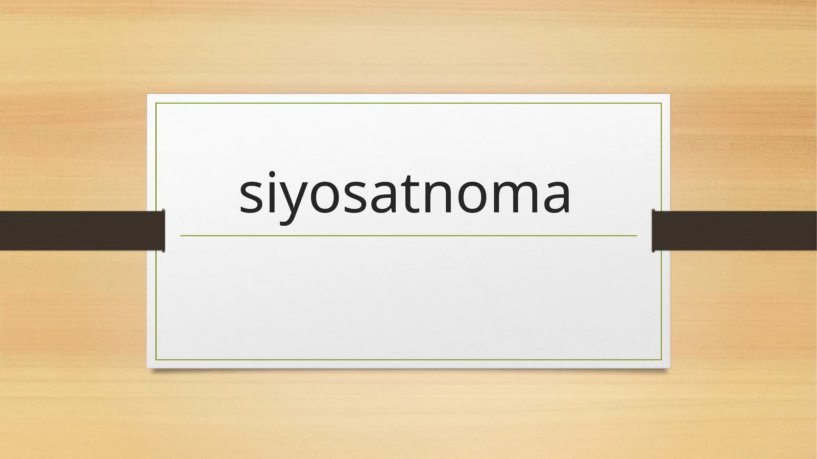 siyosatnoma