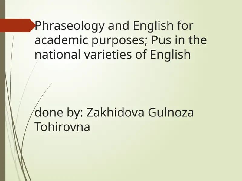 Phraseological Units as Culture-Specific and Nationally Relevant Linguistic Elements in English and Uzbek
