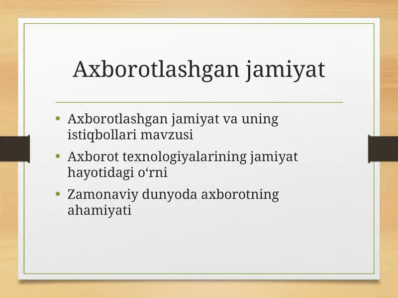 Axborotlashgan jamiyat