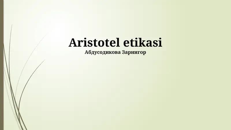 Aristotel etikasi