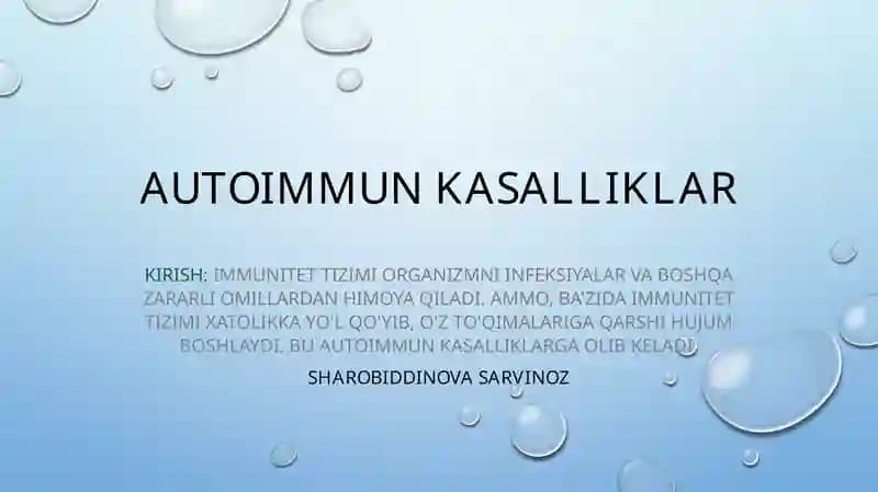 Autoimmun kasalliklar