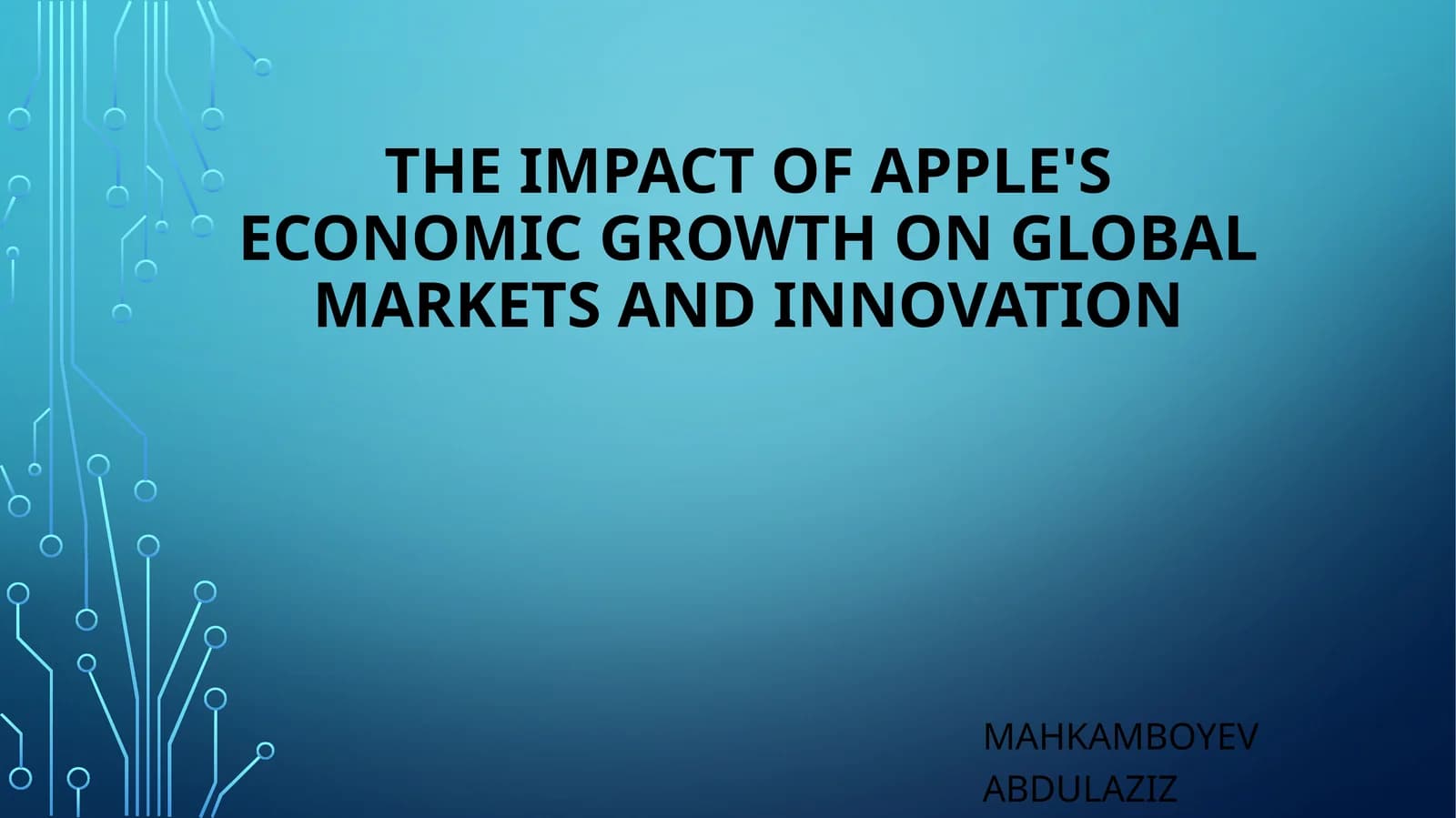 Global Market Influence of Apple