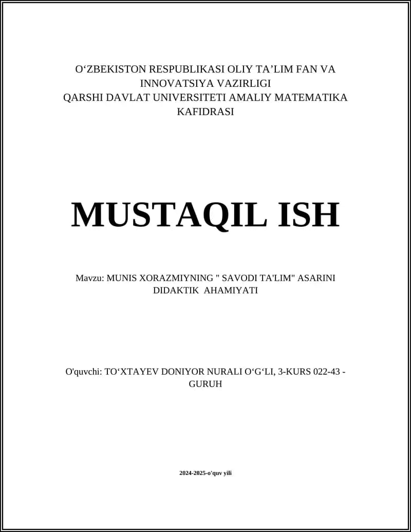 Savodi Ta'lim
