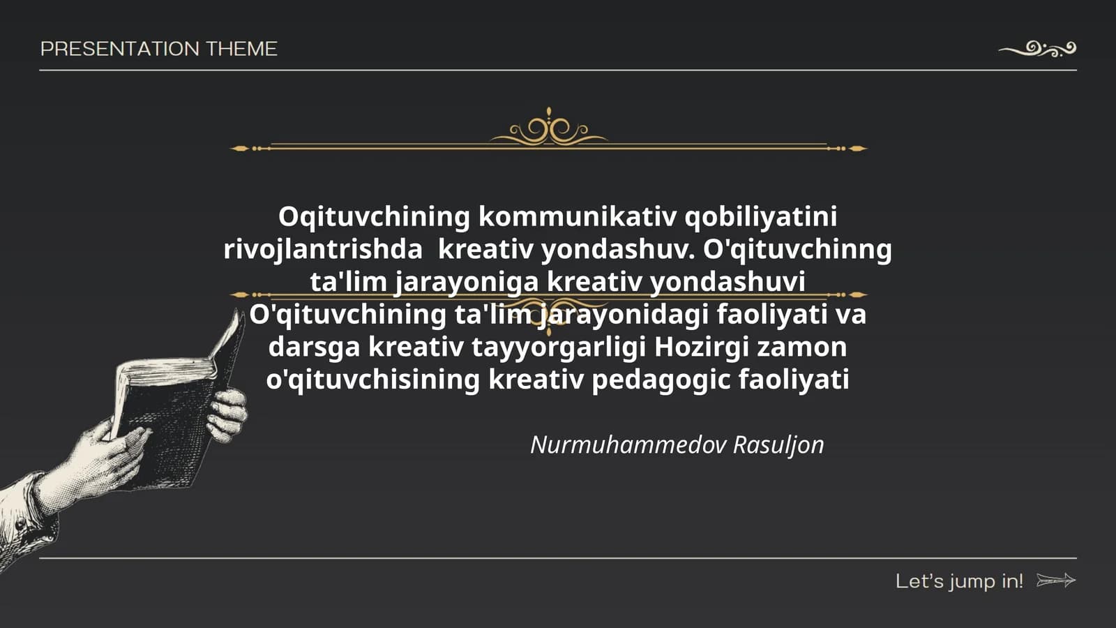 Oqituvchining kommunikativ qobiliyatini rivojlantrishda kreativ yondashuv