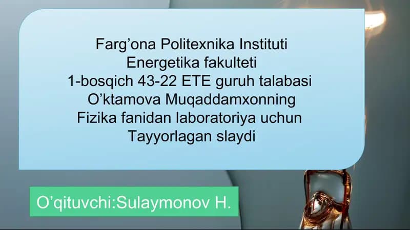 G’altakning induktivligini aniqlash