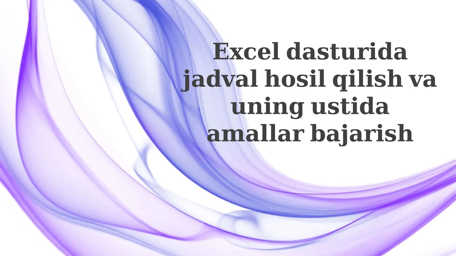 Avtomatlashtirilgan Excel yangilanishlari
