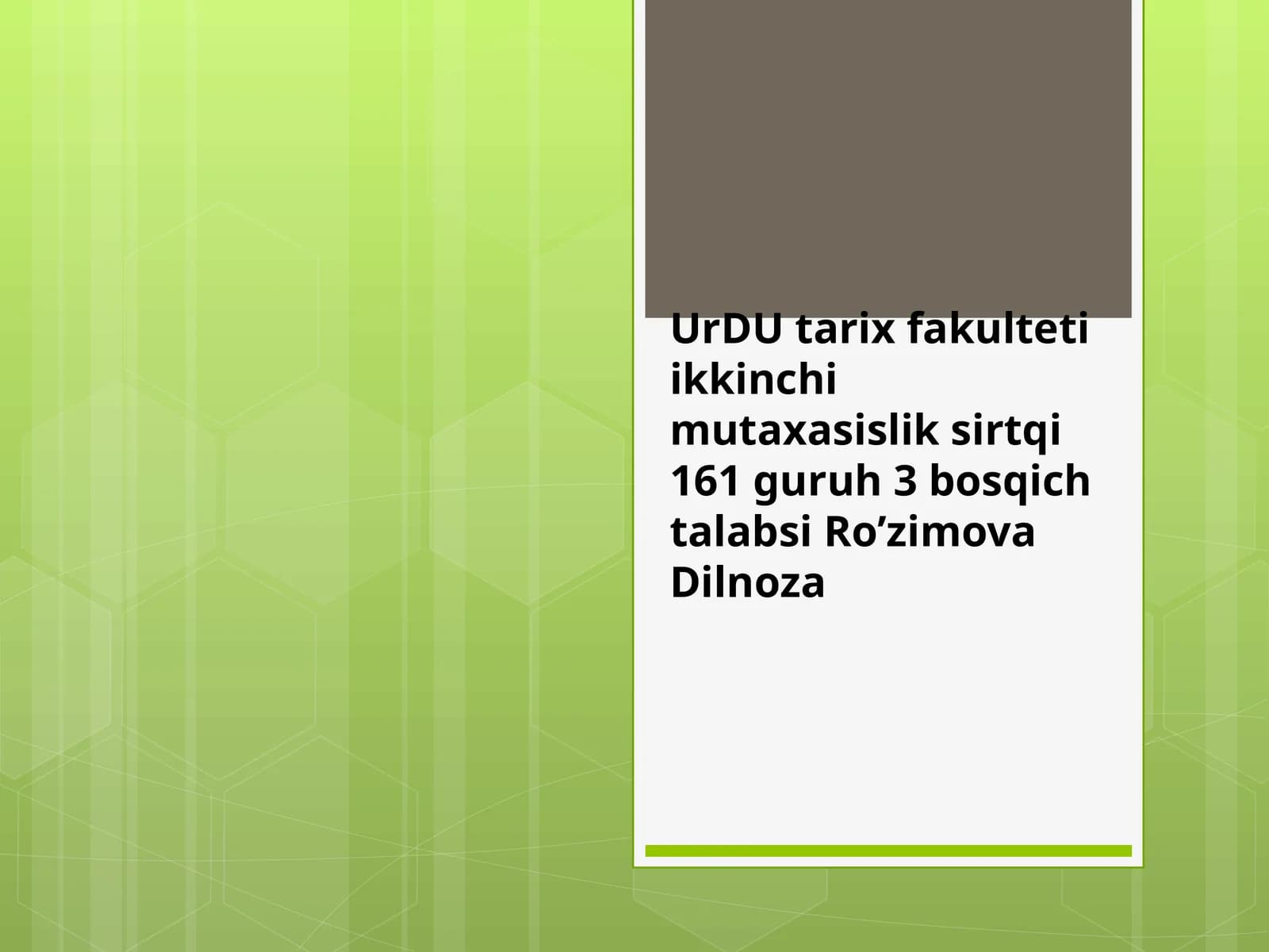 O’zbekiston hududlari ilk temir davrida. Shaharsozlik va ilk davlatchilik muammolari