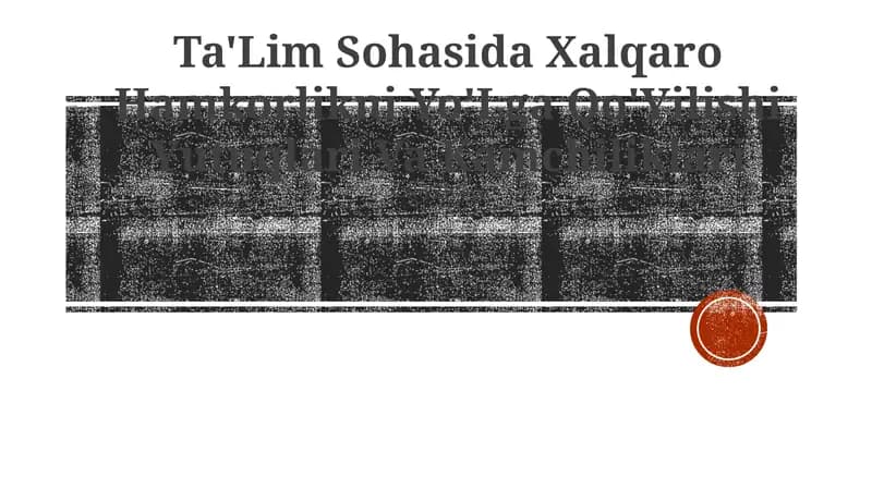 Ta'lim Sohasida Xalqaro Hamkorlikni Yo'Lga Qo'Yilishi Yutuqlari Va Kamchiliklari