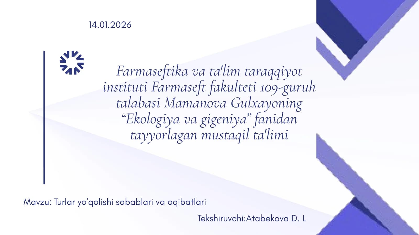 Turlar yo'qolishi