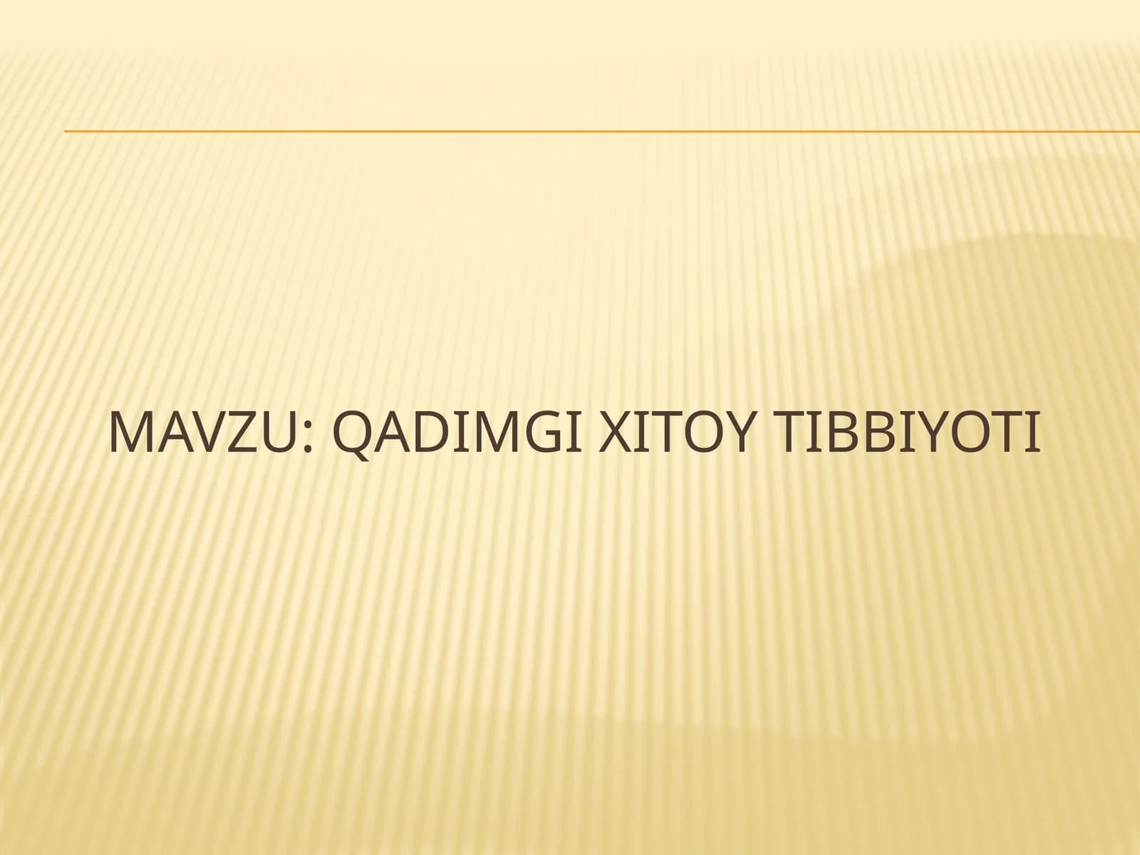 Qadimgi Xitoy Tibbiyoti