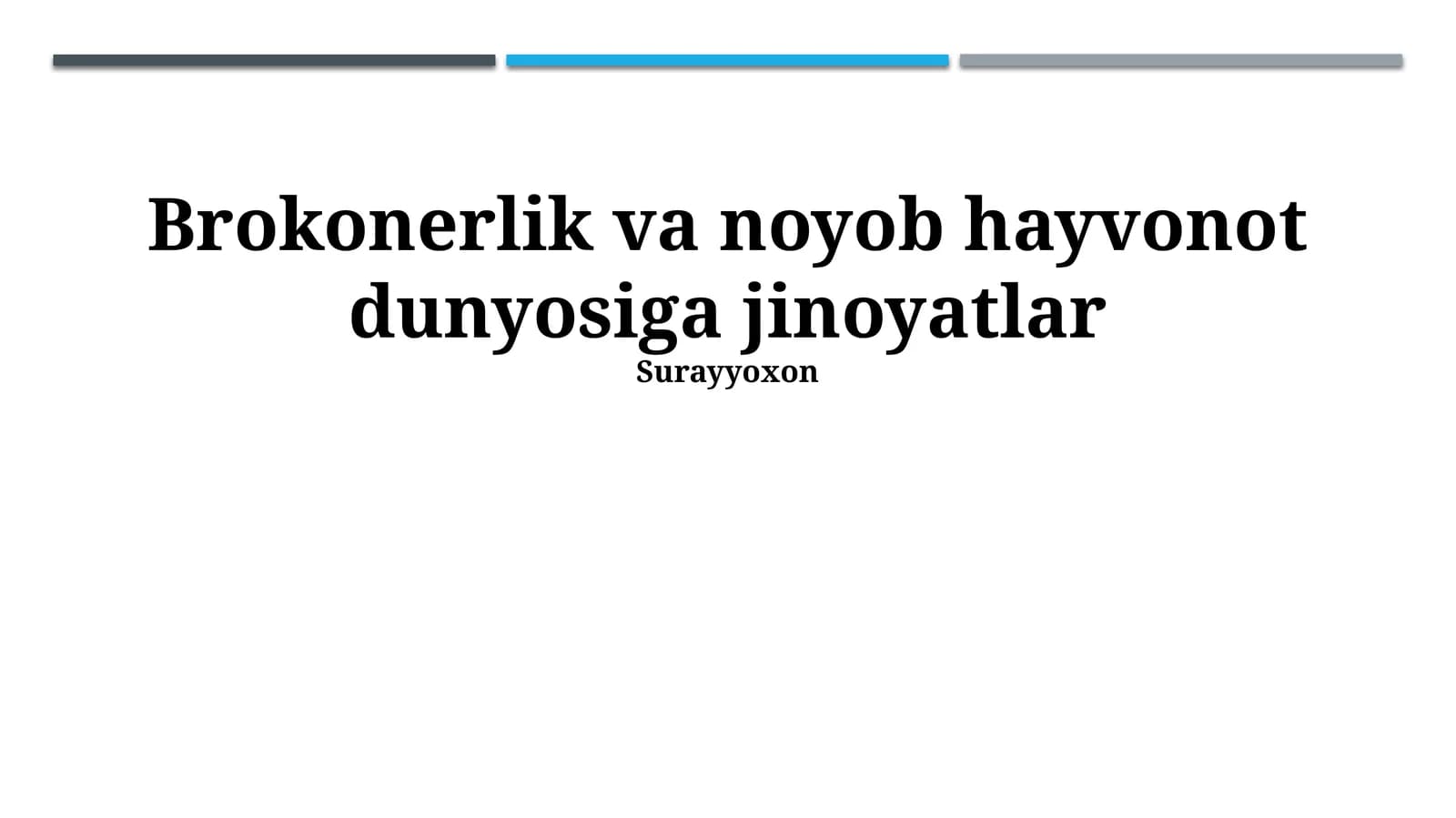 Ovchilik va yovvoyi hayvonot dunyosiga jinoyatlar