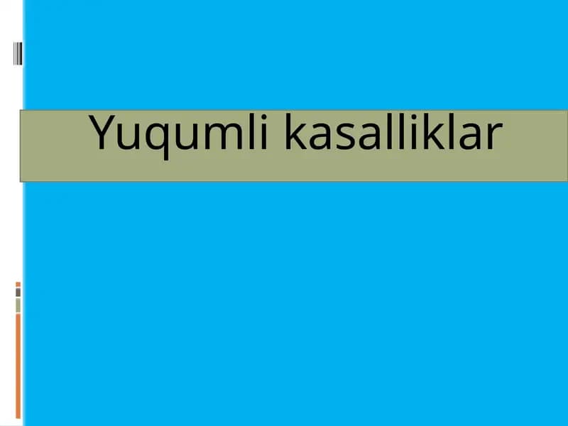 Yuqumlikasalliklar
