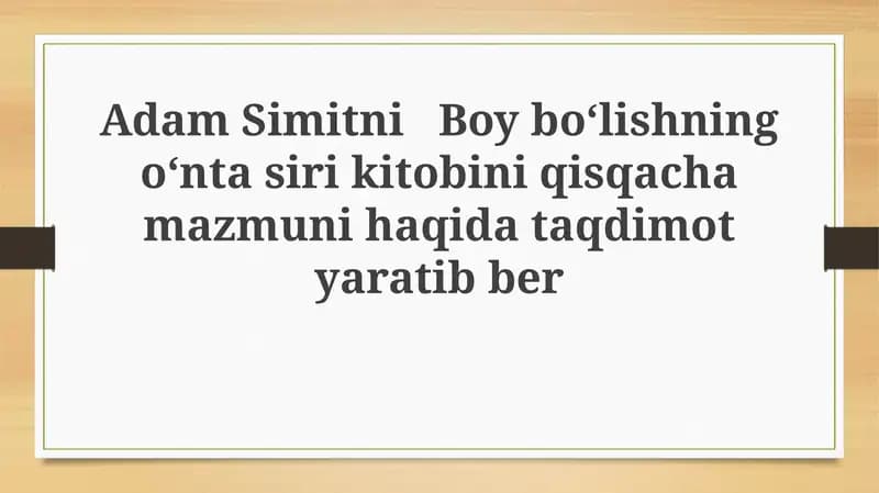 Adam Simitnining Hikmatlari