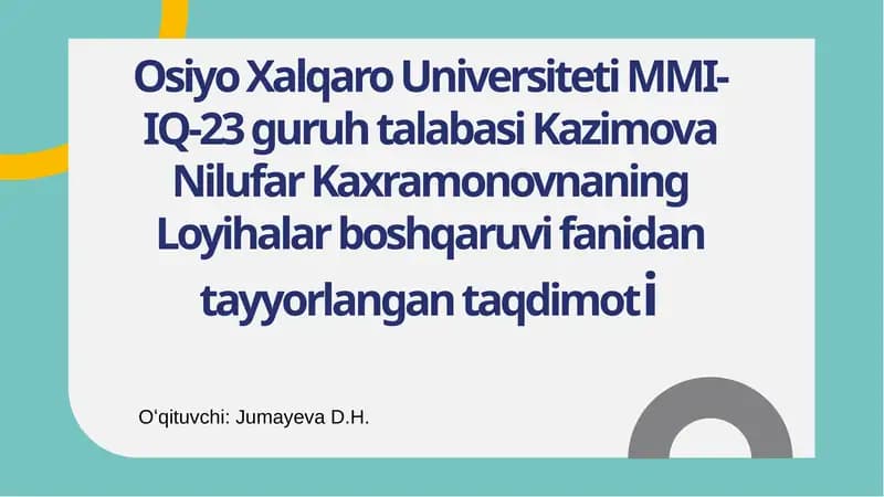 BIZNESLOYIHALASH VABIZNESREJA MUVAFFAQIYATLISTRATEGIYALAR