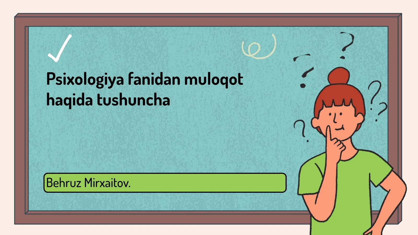 Psixologiya fanidan muloqot haqida tushuncha