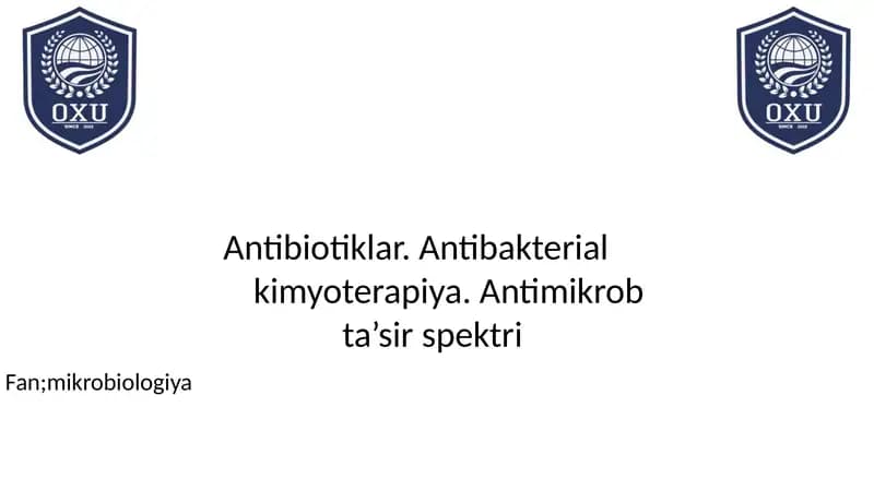 Antibiotiklar