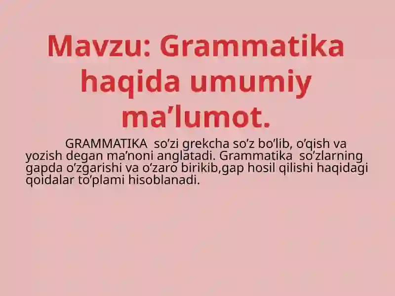 Grammatika