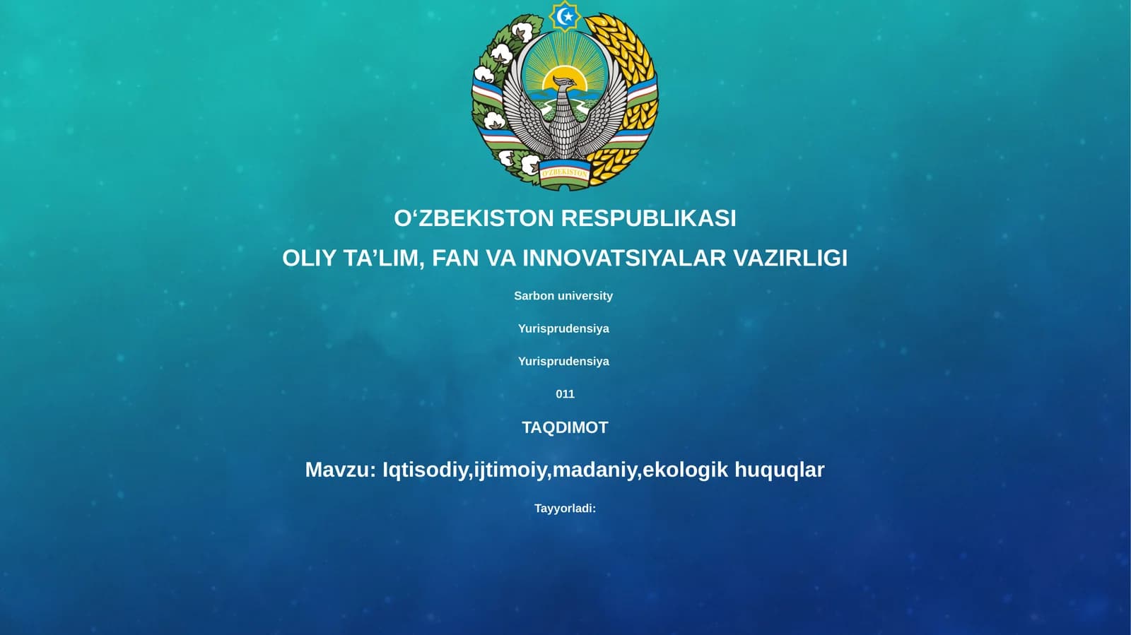 Iqtisodiy, ijtimoiy, madaniy, ekologik huquqlar