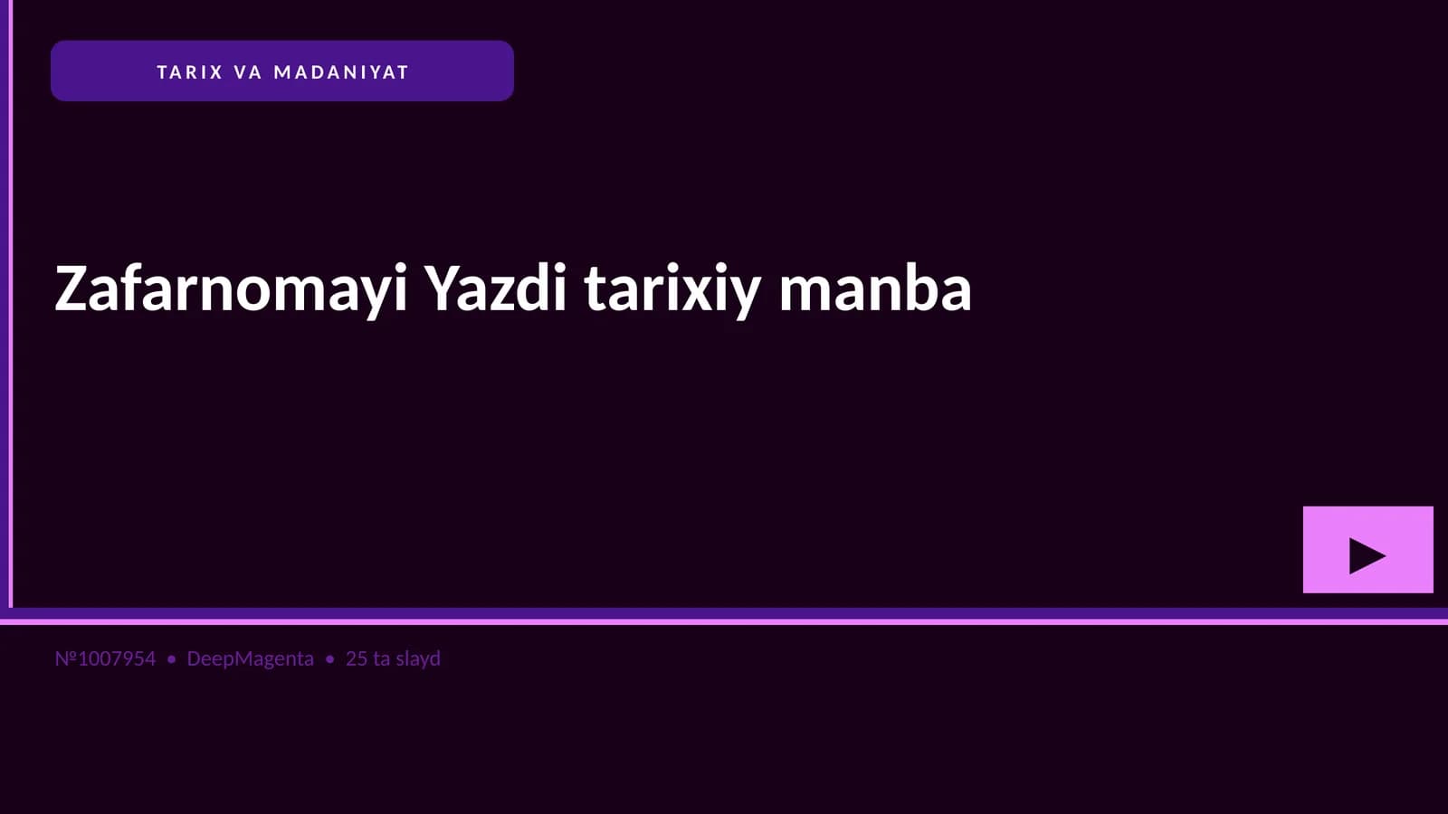 Zafarnomayi Yazdi tarixiy manba