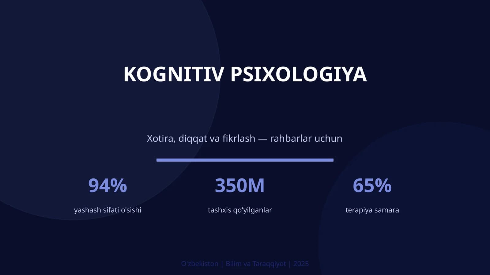 KOGNITIV PSIXOLOGIYA