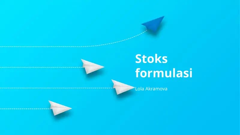 Stoks formulasi