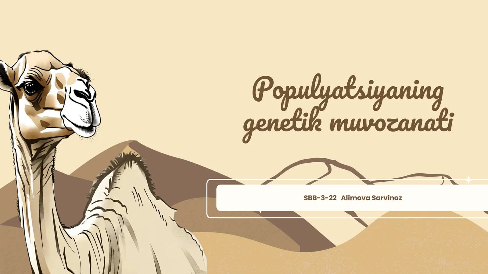 Populyatsiyaning genetik muvozanati
