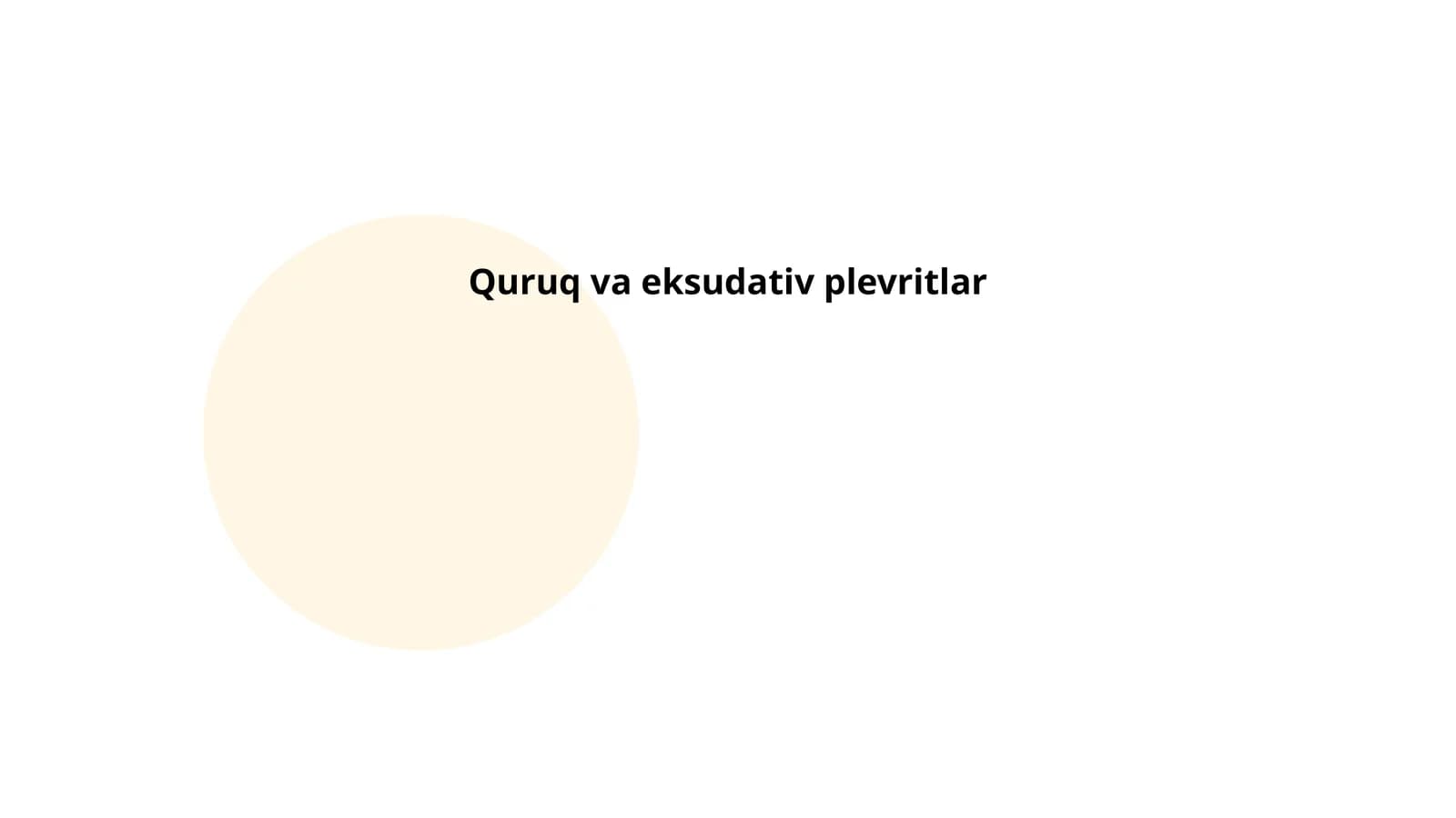 Quruq va eksudativ plevritlar