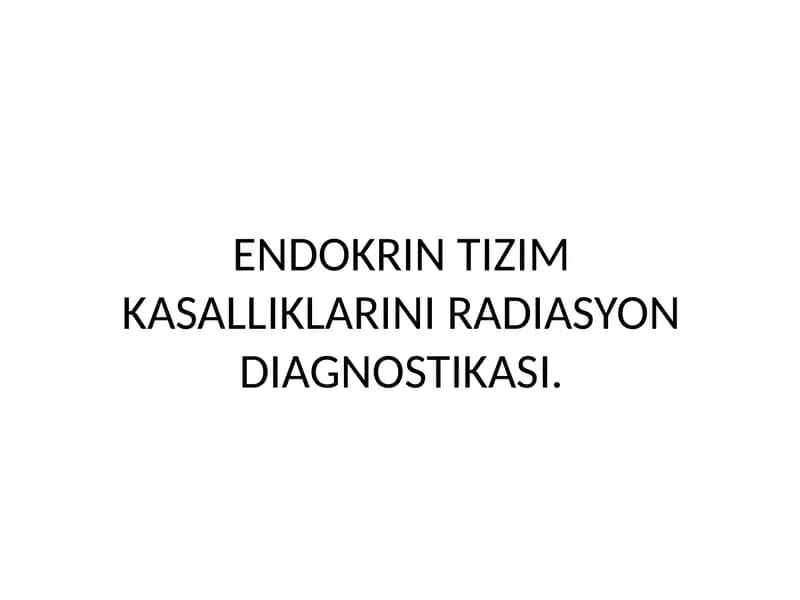 Gipofiz bezi endokrin elementlari va tizimlari
