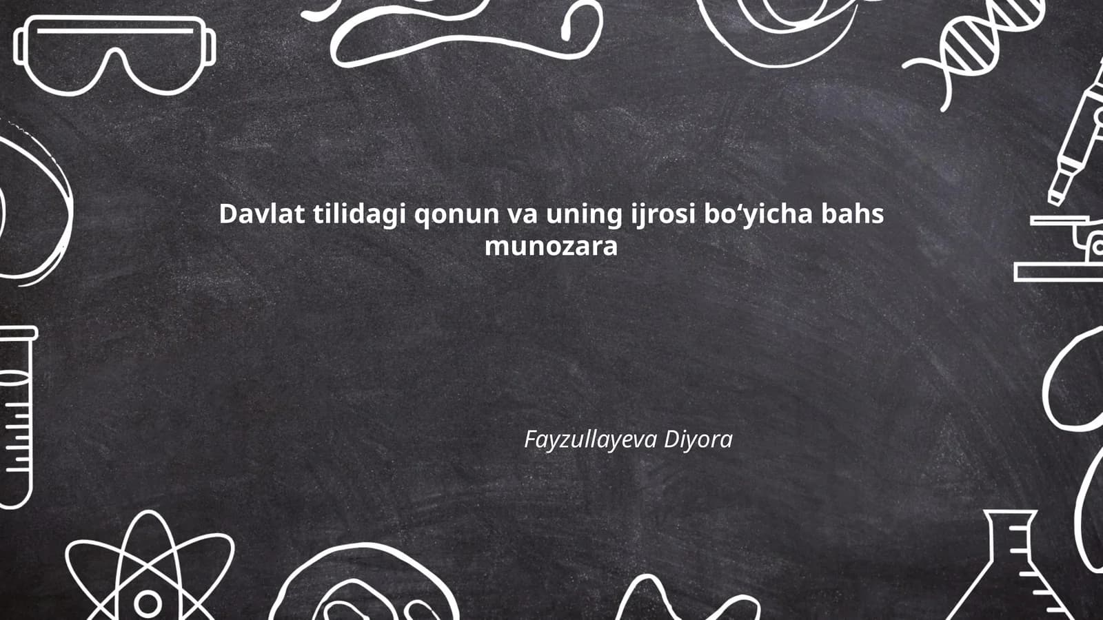 Davlat tilidagi qonun va uning ijrosi boʻyicha bahs munozara