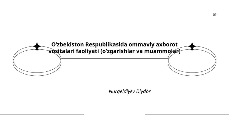 Oʻzbekiston Respublikasida ommaviy axborot vositalari faoliyati (oʻzgarishlar va muammolar)