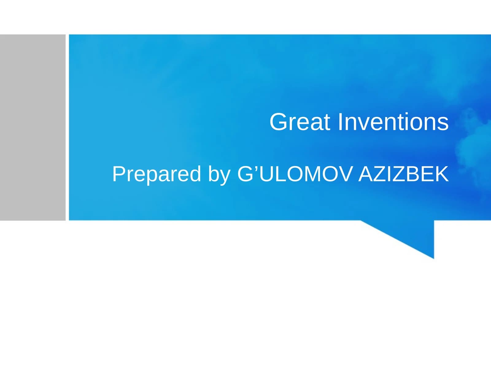 Great Inventions