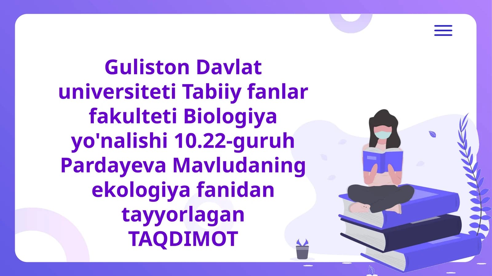 O'simliklarniharoratgavasuvomiligamoslashuvi