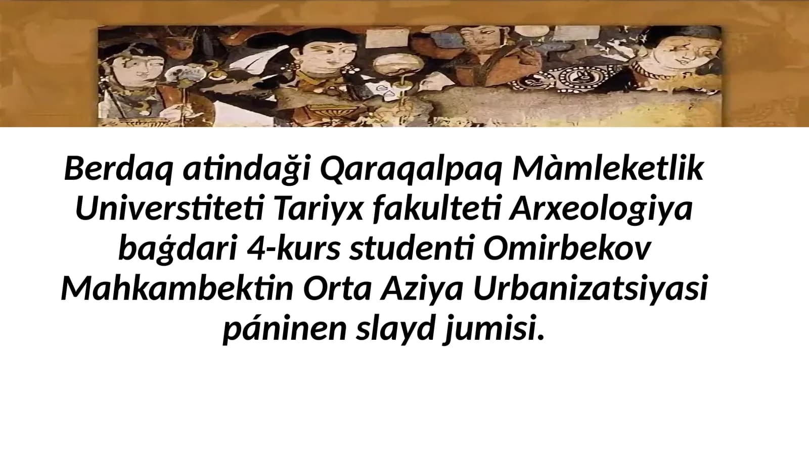Orta asirlerdegi Tashkent qalasi