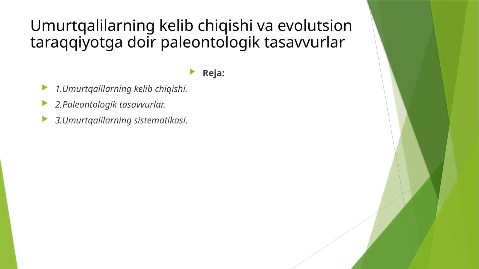 Umurtqalilarningkelibchiqishi