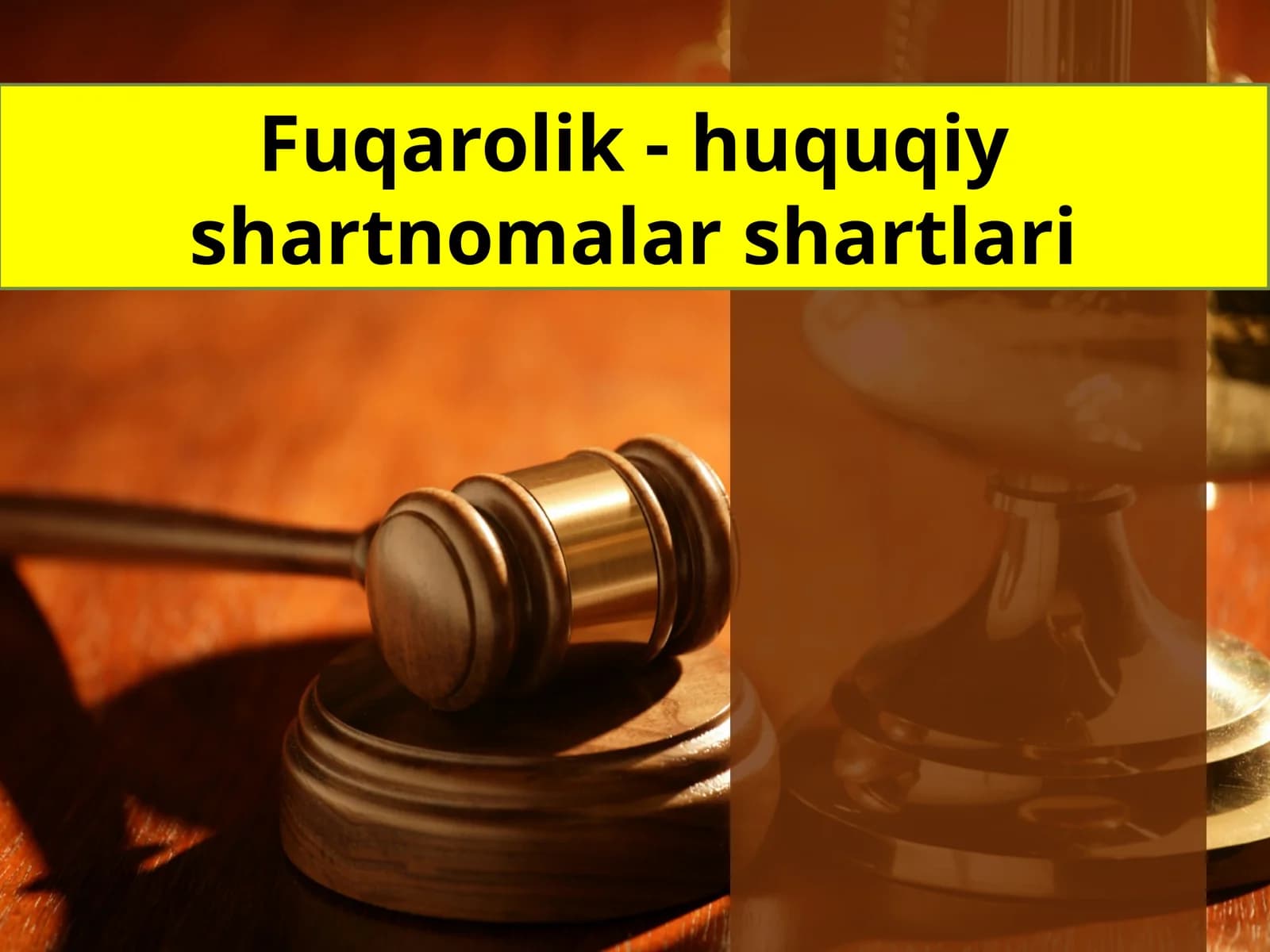 Fuqarolik-huquqiy shartnomalar hayoti