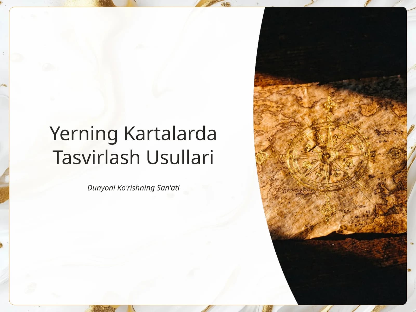 Yerning Kartalarda Tasvirlash Usullari