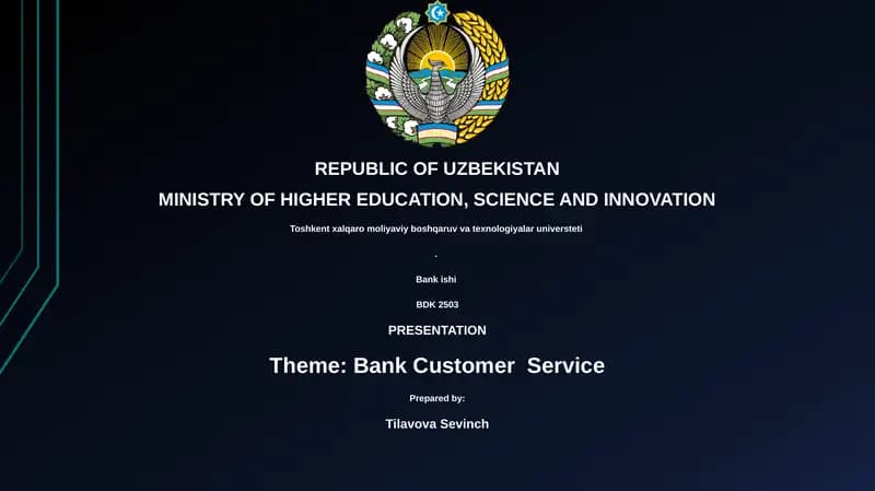 Bank Customer Service