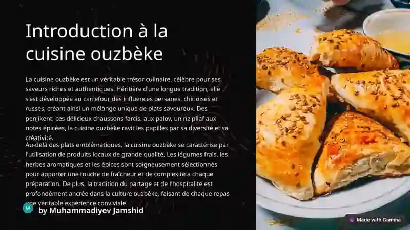 Introduction à la cuisine ouzbèke