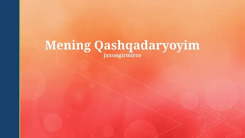 Qashqadaryo: Tarix, Geografiya va Tabiiy Resurslar