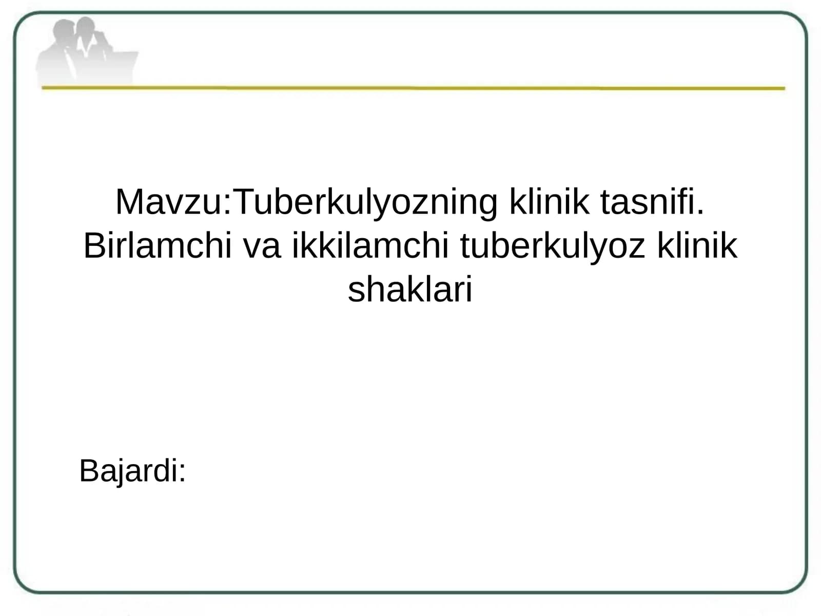 Tuberkulyozningkliniktasnifi.Birlamchivaikkilamchituberkulyozklinikshaklari