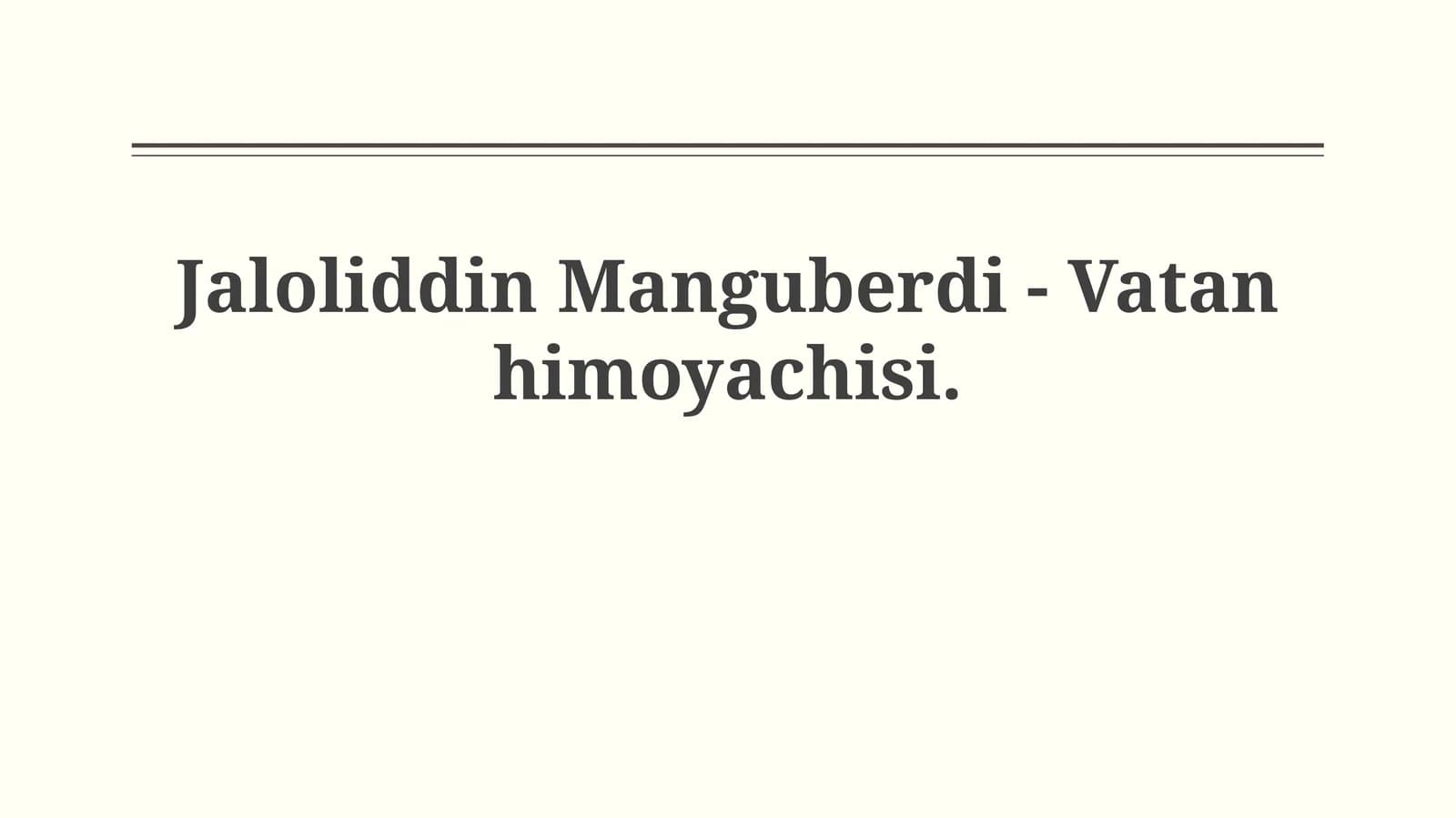 Jaloliddin Manguberdi: Tug'ilish va shakllanish
