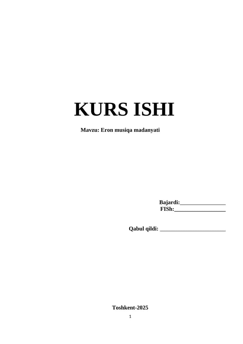 Eron musiqa madanyati