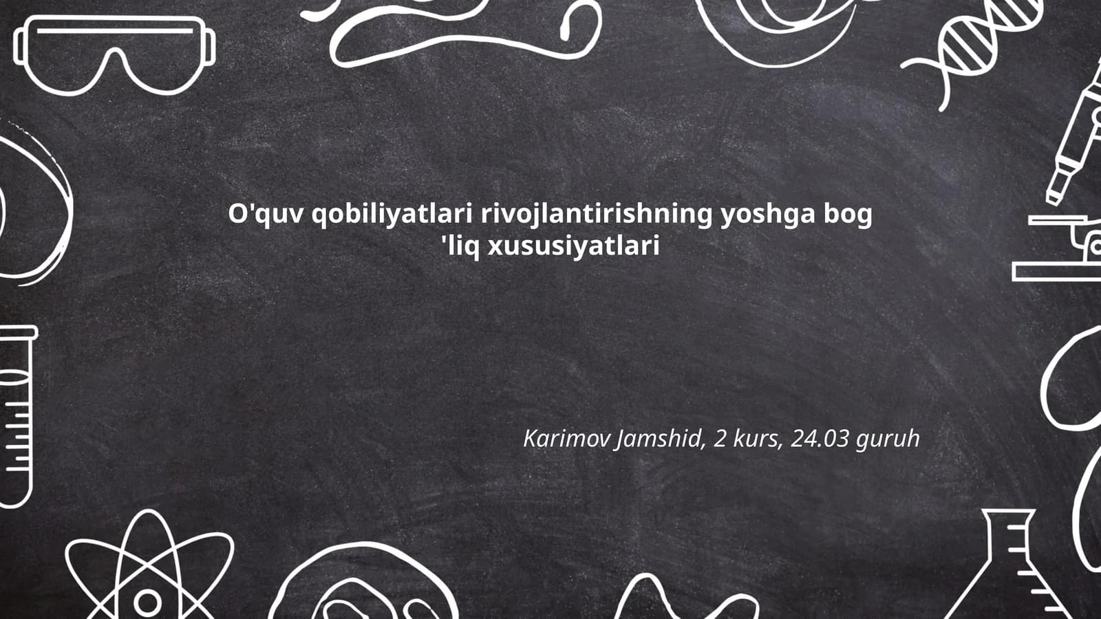 O'quv qobiliyatlari rivojlantirishning yoshga bog 'liq xususiyatlari
