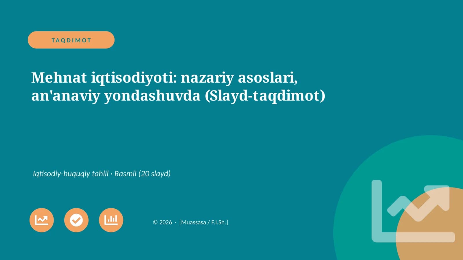 Mehnat iqtisodiyoti: nazariy asoslari, an'anaviy yondashuvda