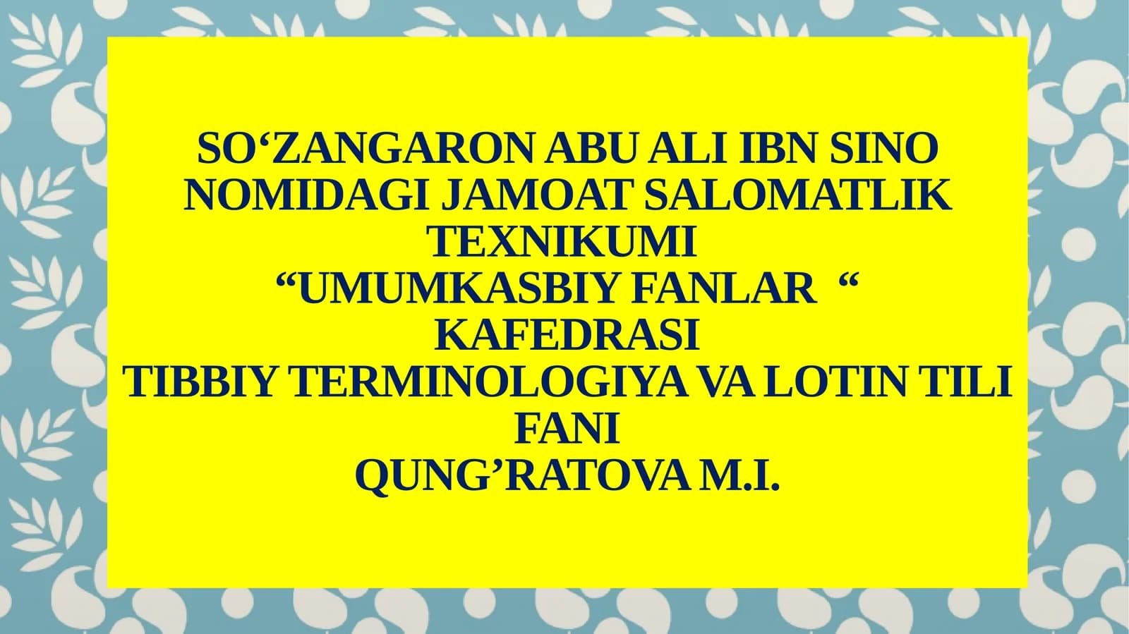 Grammatik kategoriyalari. Lug'at shakli haqida tushuncha