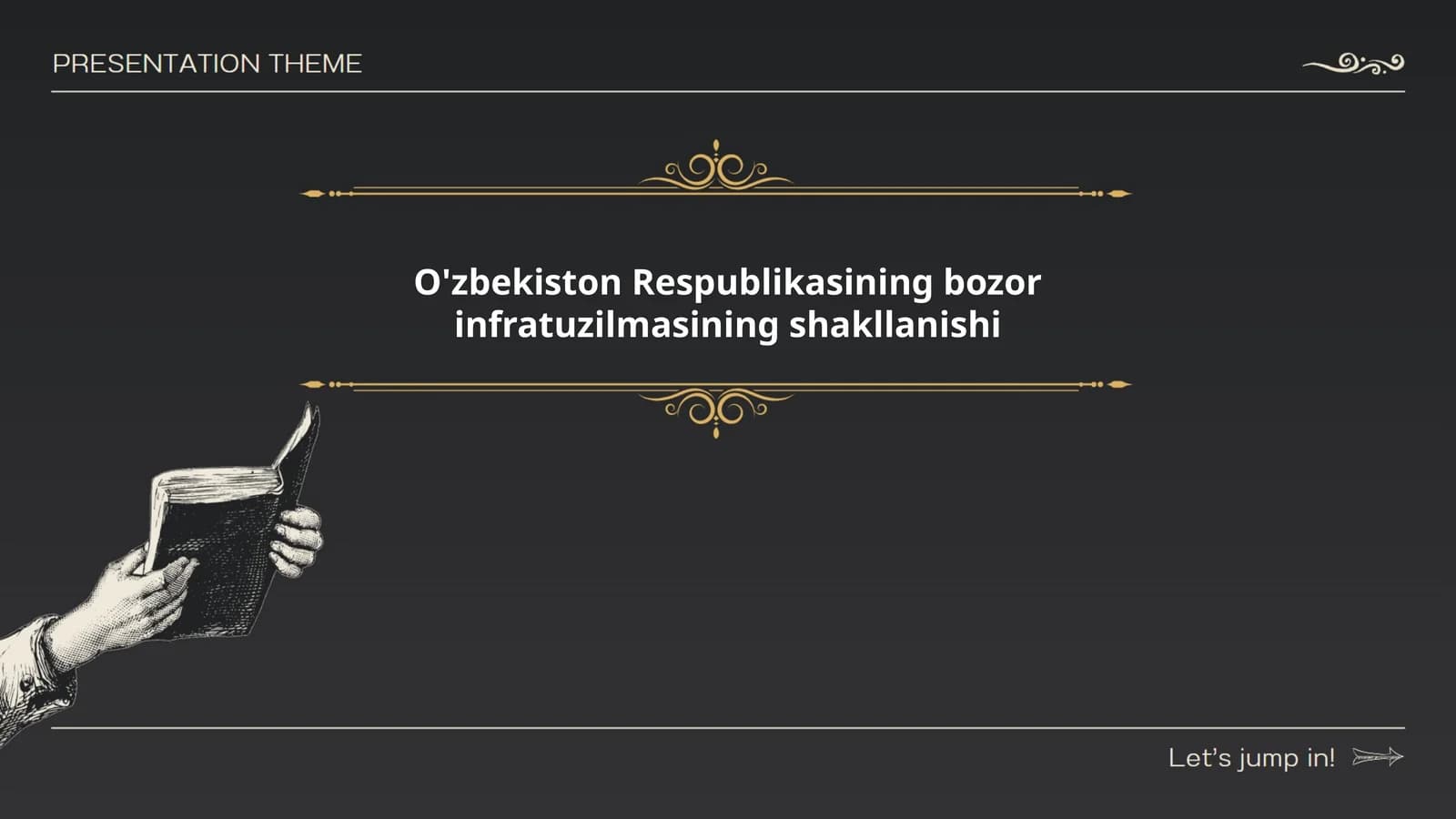 O'zbekiston Respublikasining bozor infratuzilmasining shakllanishi