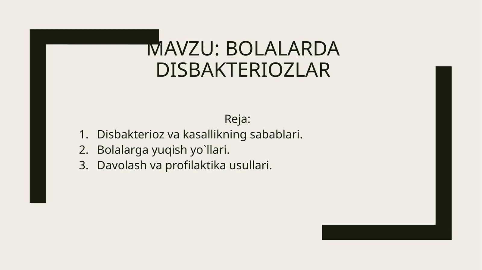 Bolalarda disbakteriozlar