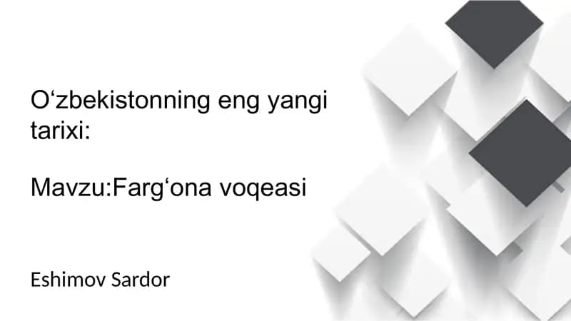 Oʻzbekistonning eng yangi tarixi